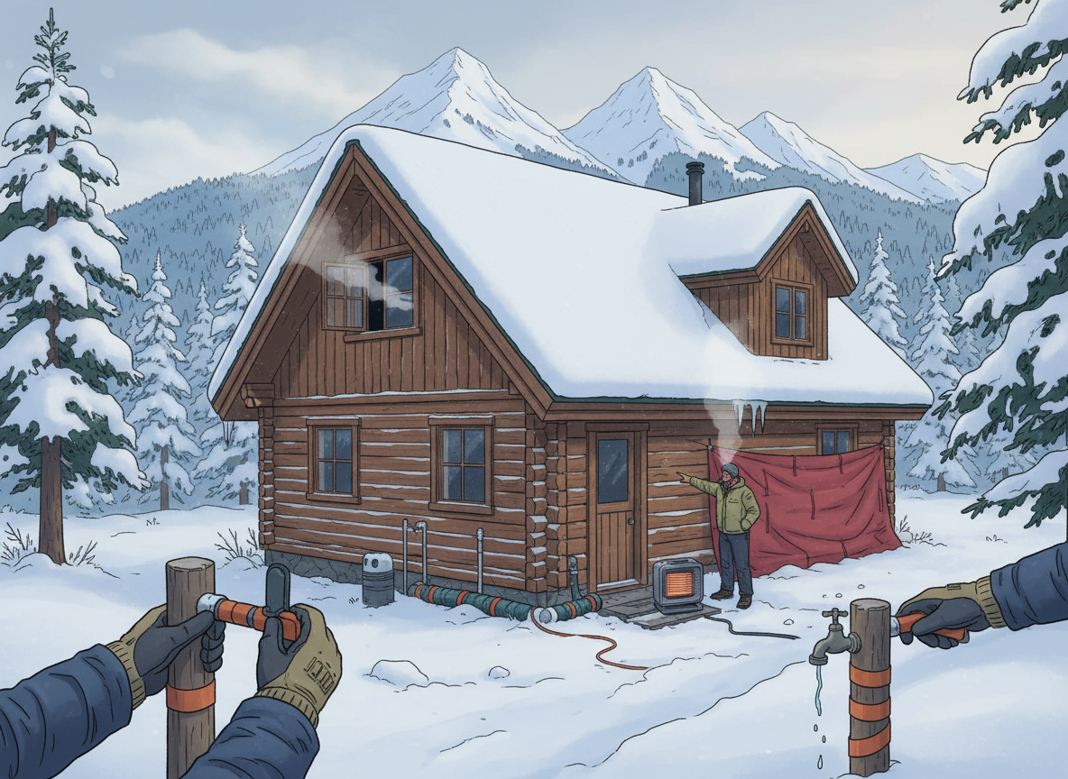 Preventing Frozen Pipe Bursts in Twin Peaks Mountain Homes