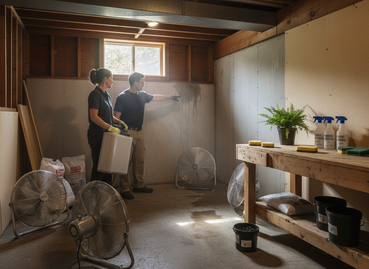 Removing Musty Odors from Basements After Spring Runoff in Twin Peaks