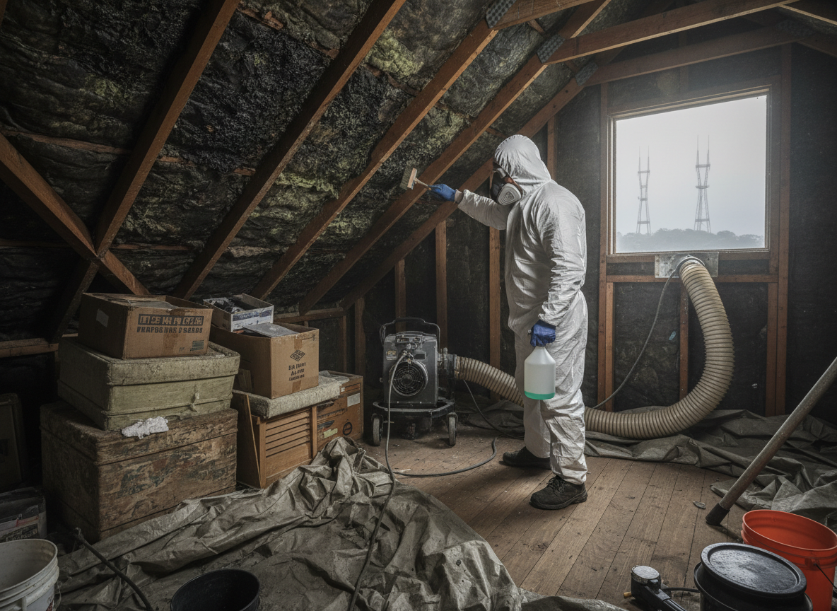 Attic Mold Remediation in Twin Peaks, CA
