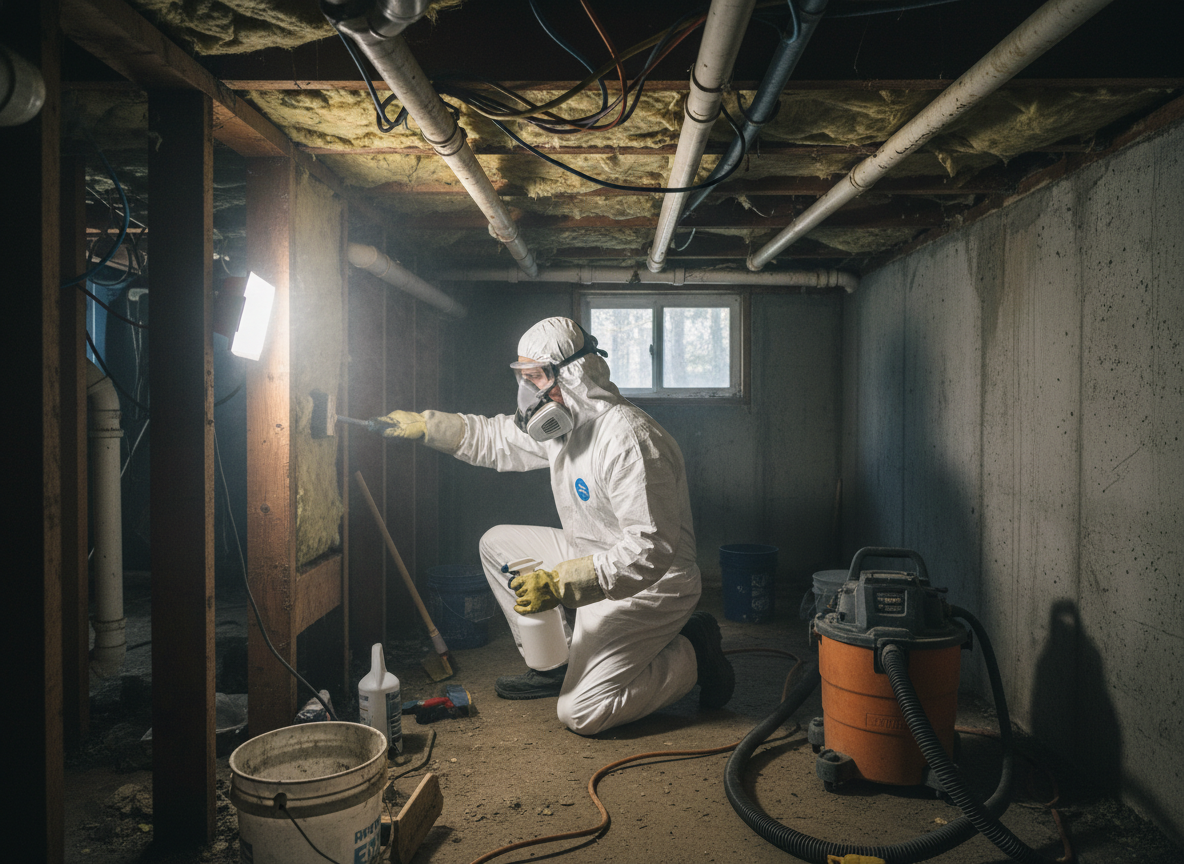 Crawl Space Mold Removal in Twin Peaks, CA
